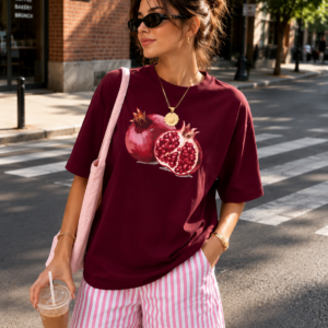 Floral Print Oversized Crew Neck Vacation Casual Short Sleeve T-Shirt