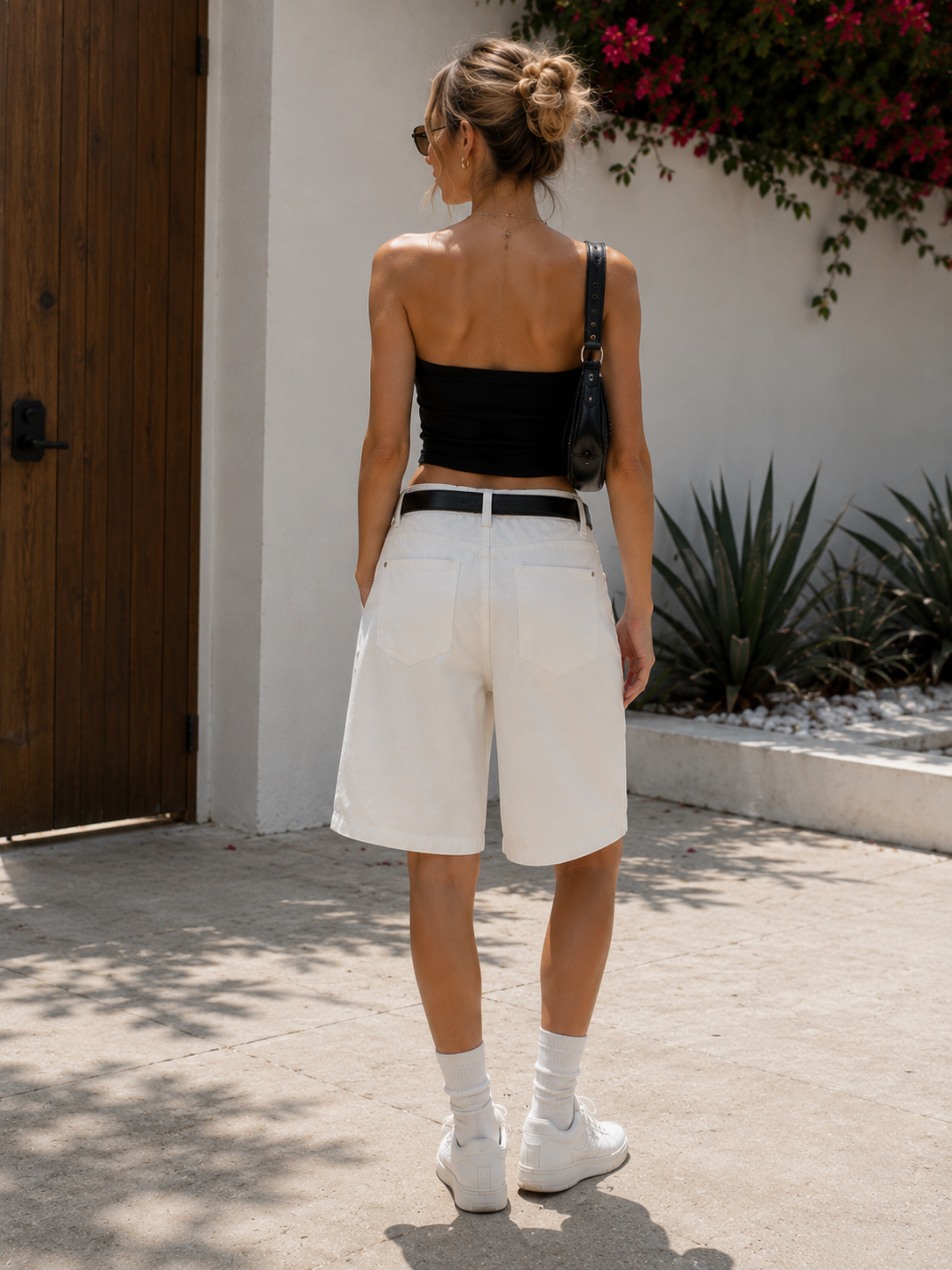 Women's High Waist Casual Denim Mini Shorts - Image 2