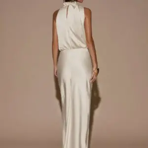 Women's Elegant Asymmetrical Satin Sleeveless Maxi Evening Dress - Image 2