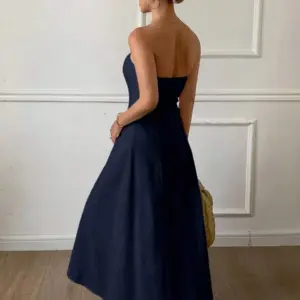 Women’s Backless Spaghetti Strap Cami Floor-Length Maxi Dress - Image 2